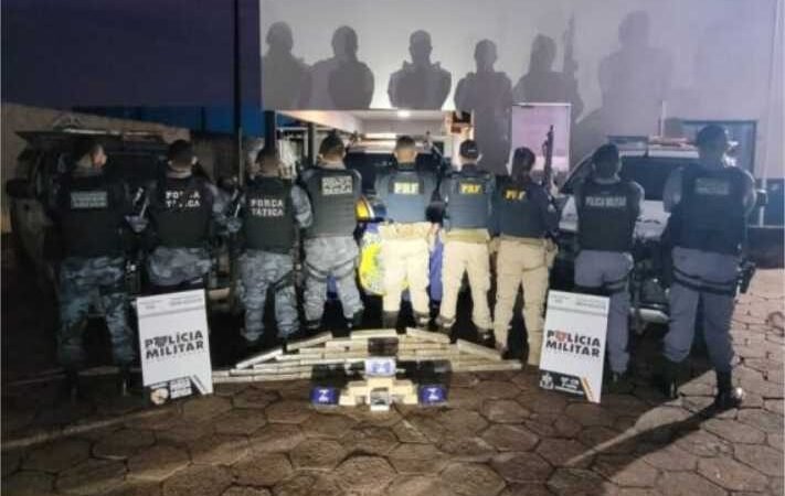 PM e PRF apreendem 41 tabletes de drogas durante abordagem na MT-020 em Canarana