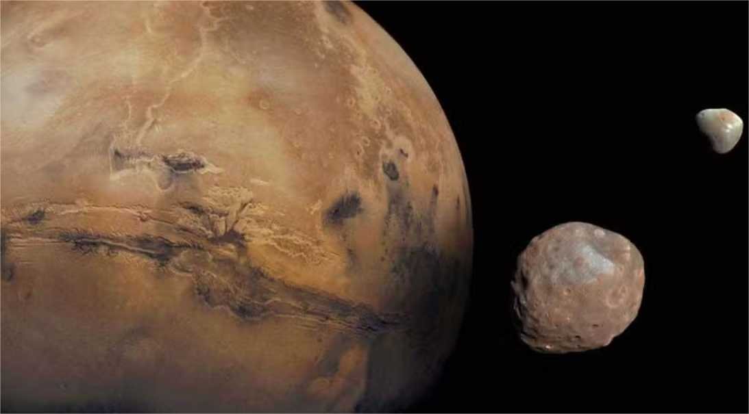 Luas de Marte em formato de batata são restos de asteroide azarado, diz estudo