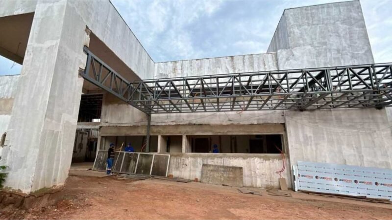 Obras de construção da nova sede do Cermac e MT Hemocentro chegam a 45% de execução