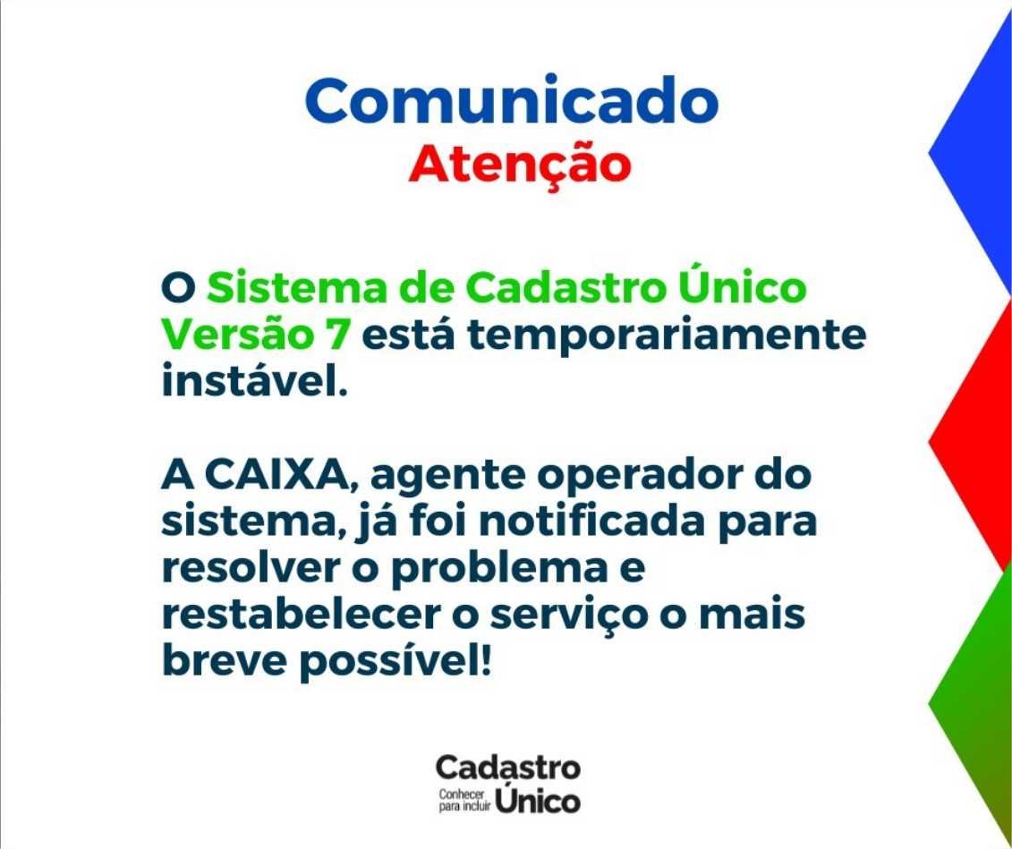 Instabilidade no sistema do governo federal causa lentidão no atendimento nos CRAS para atualização do CadÚnico