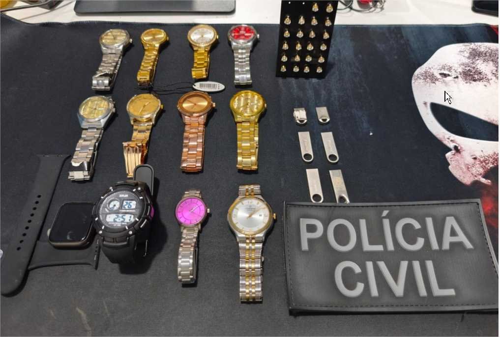 Autor de furto a loja é preso em flagrante pela Polícia Civil e produtos são recuperados