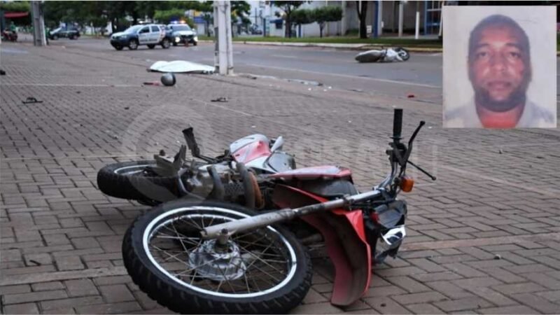 Homem morre em colisão entre duas motos em Mato Grosso; esposa fica ferida