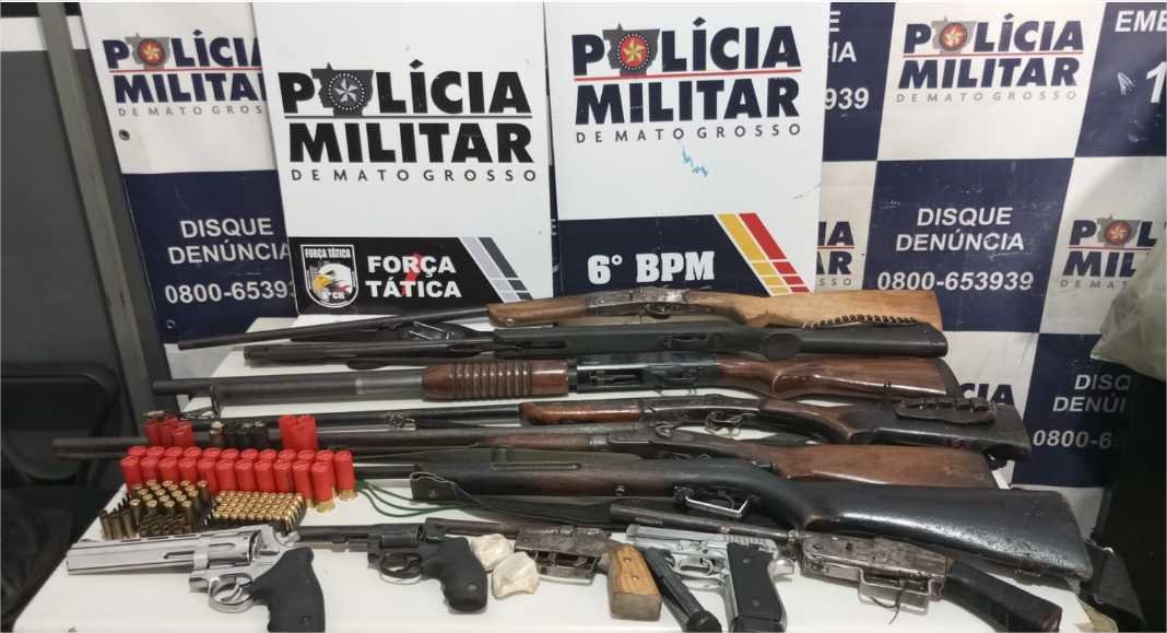 Forças policiais de MT apreenderam mais de 13 mil armas de fogo ilegais entre 2019 e 2024
