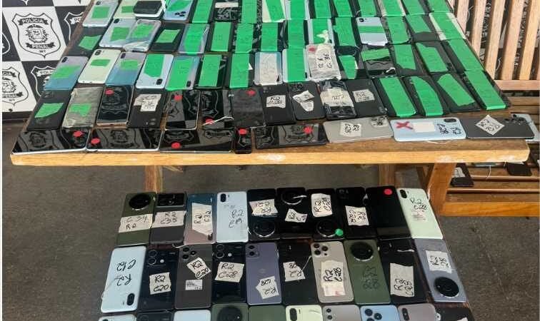 Operação Tolerância Zero contra facções criminosas em unidades prisionais apreende mais 191 celulares