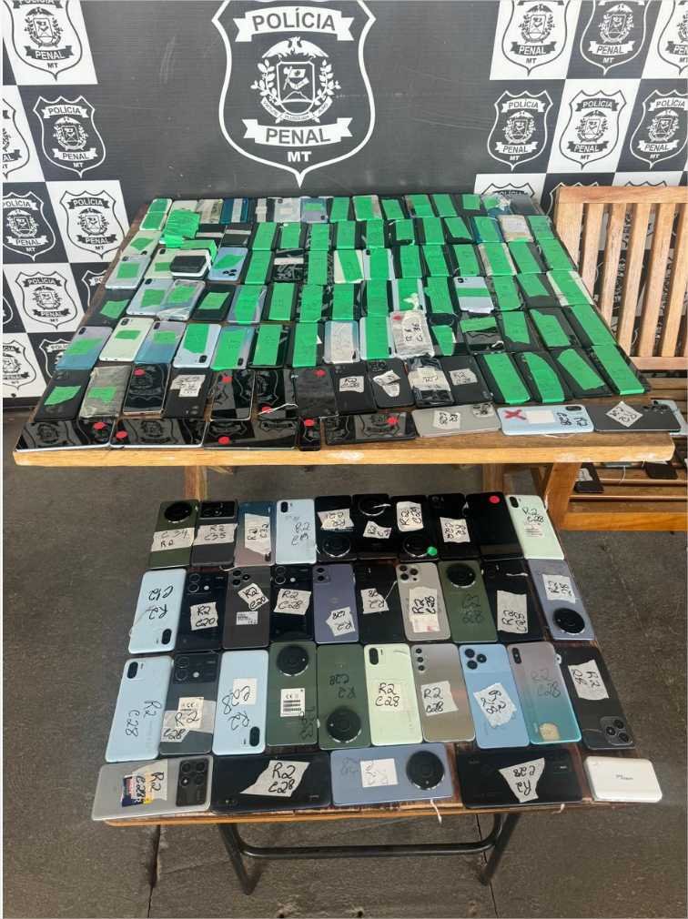 Operação Tolerância Zero contra facções criminosas em unidades prisionais apreende mais 191 celulares