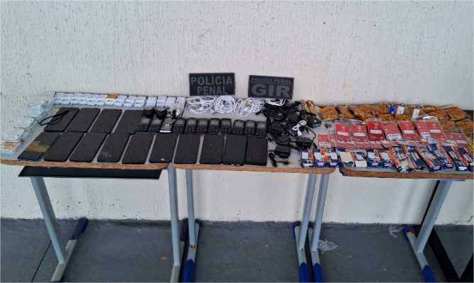 Operação Tolerância Zero impede entrada de 24 celulares na Penitenciária de Sinop