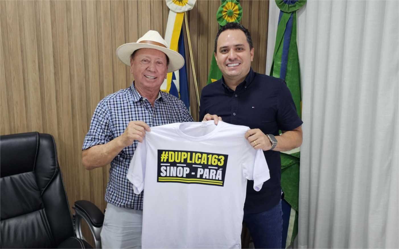 Prefeito de Sinop adere à campanha “Duplica Já”