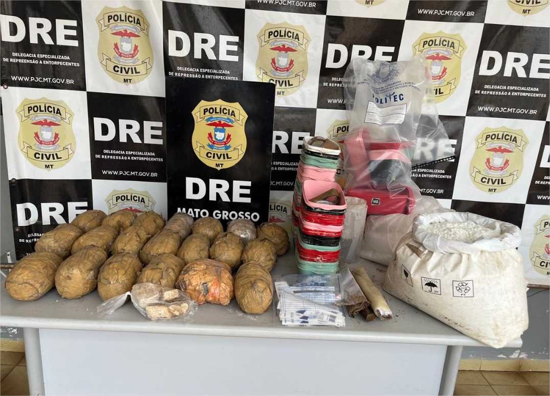 Polícia Civil apreende novo carregamento de droga que pertencia a quadrilha desmantelada em Várzea Grande