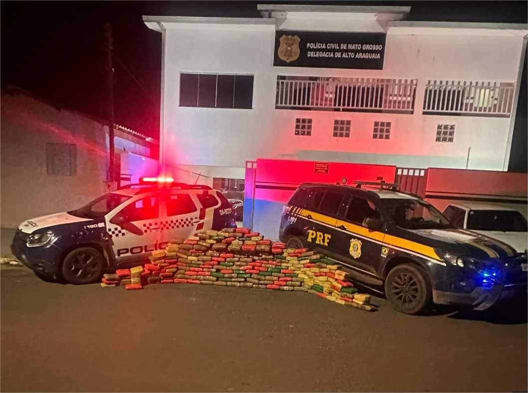Polícia Militar e PRF apreendem 212 quilos de supermaconha em Alto Araguaia