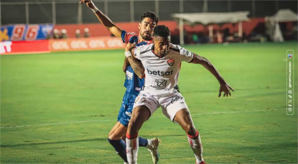 Fortaleza joga mal, perde para o Vitória e cai para 5º lugar do Brasileirão