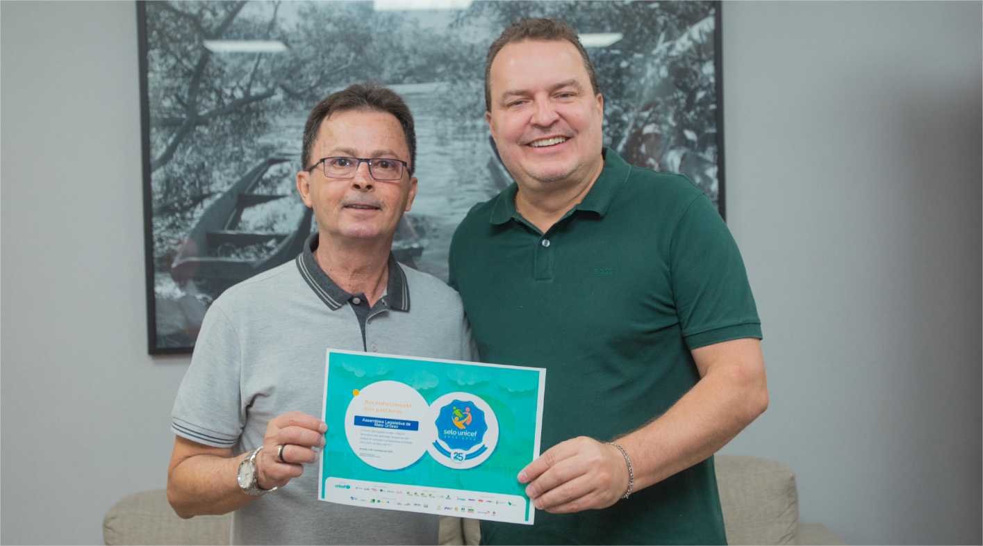 Unicef certifica ALMT por defesa dos direitos da criança e do adolescente