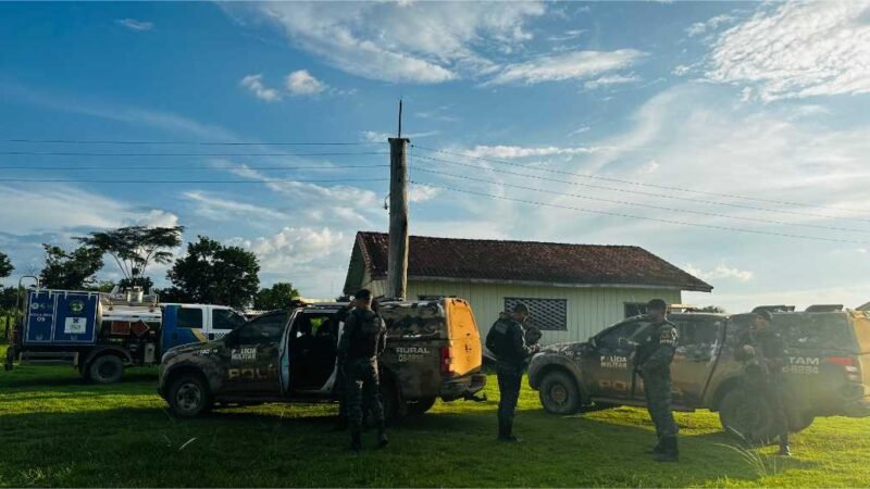 Polícia Militar prende dois suspeitos que invadiram base do Indea e balearam sargento em Colniza