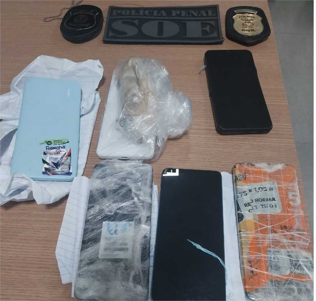 Ação integrada das Polícias Civil e Penal apreende mais celulares na PCE