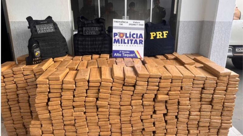 Ação integrada apreende mais de 1,3 mil tabletes de maconha em Alto Taquari