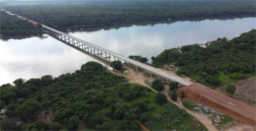 Governo de MT conclui ponte de 691 metros sobre o Rio Teles Pires entre Carlinda e Novo Mundo