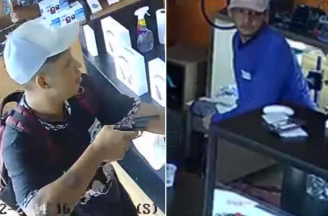 Ladrões armados invadem loja de celular e rendem funcionários