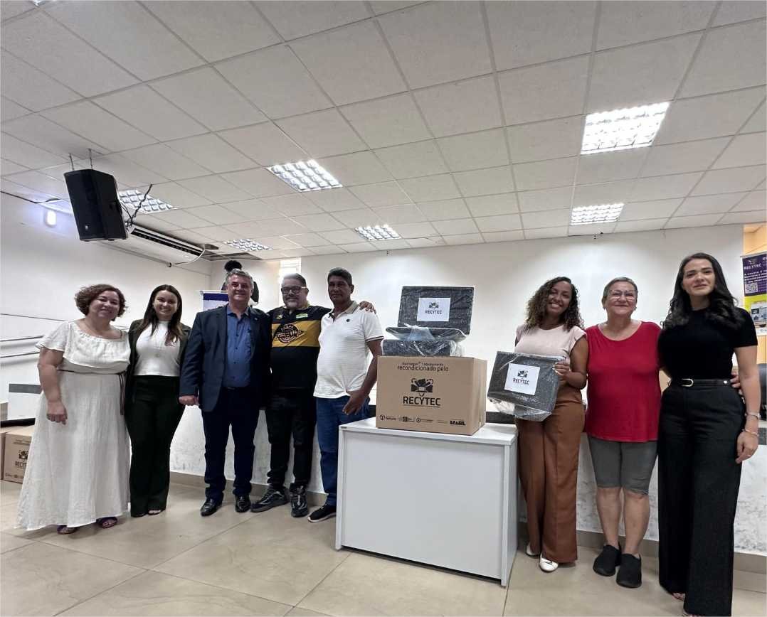 Seciteci doa 572 computadores e recolhe 168 toneladas de lixo eletrônico em 2024