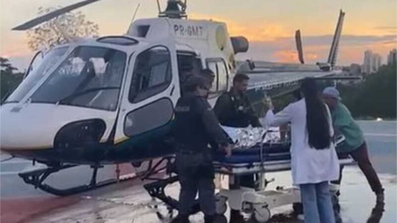 Sargento aposentado é baleado por colegas de farda depois de agredir esposa em Cuiabá; veja vídeo