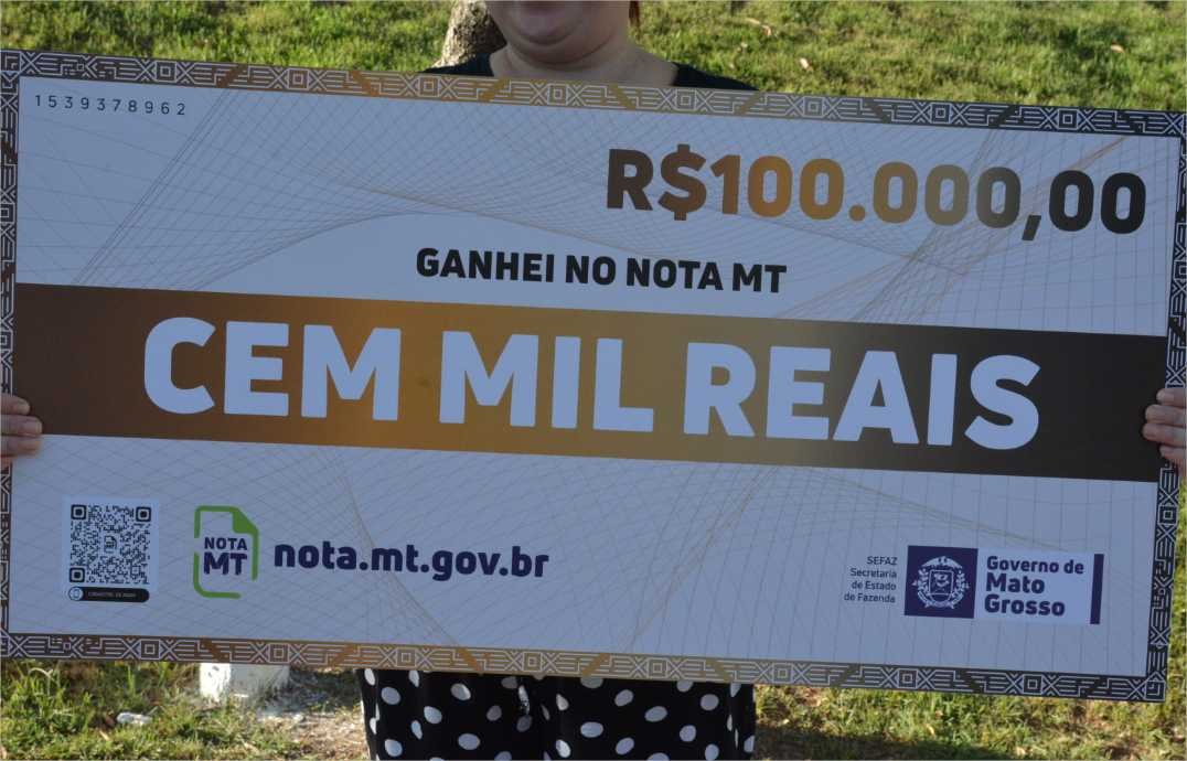 Sorteio do Nota MT será realizado na Praça Alencastro nesta quinta-feira (12)