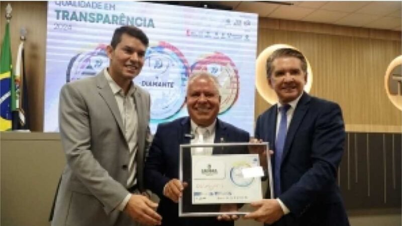 Câmara Municipal de Cuiabá Recebe Selo Diamante de Transparência