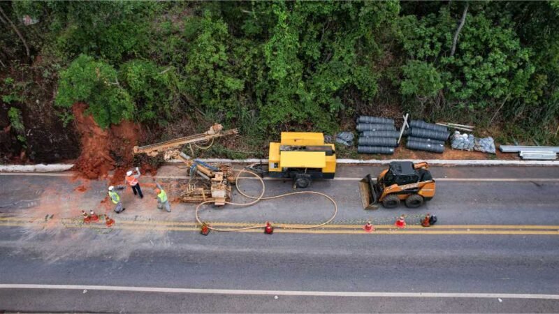 Trânsito no Portão do Inferno funcionará no sistema de pare e siga até sexta-feira (20)