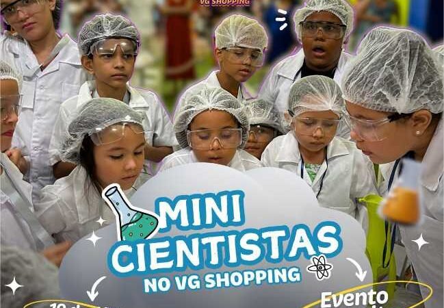 Oficinas científicas e power jump agitam as férias no Várzea Grande Shopping