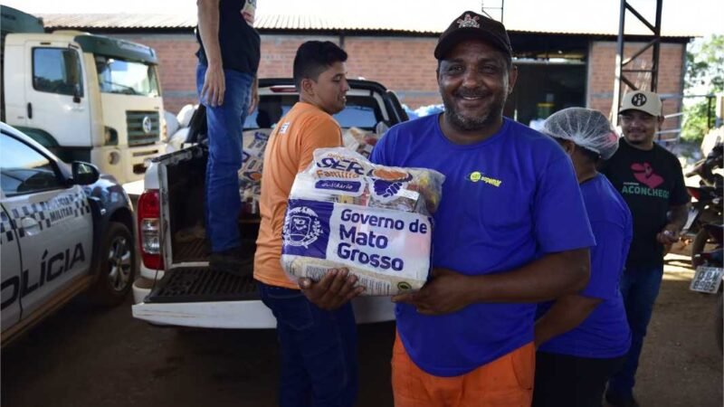 Governo de MT aplica mais de R$ 27 milhões e beneficia famílias com mais de 229 mil cestas básicas em 2024