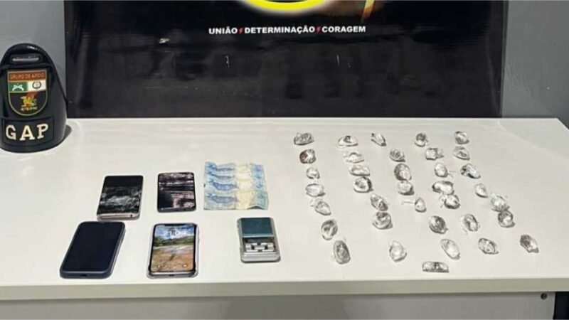 Polícia Militar prende quadrilha com 43 porções de drogas em Várzea Grande