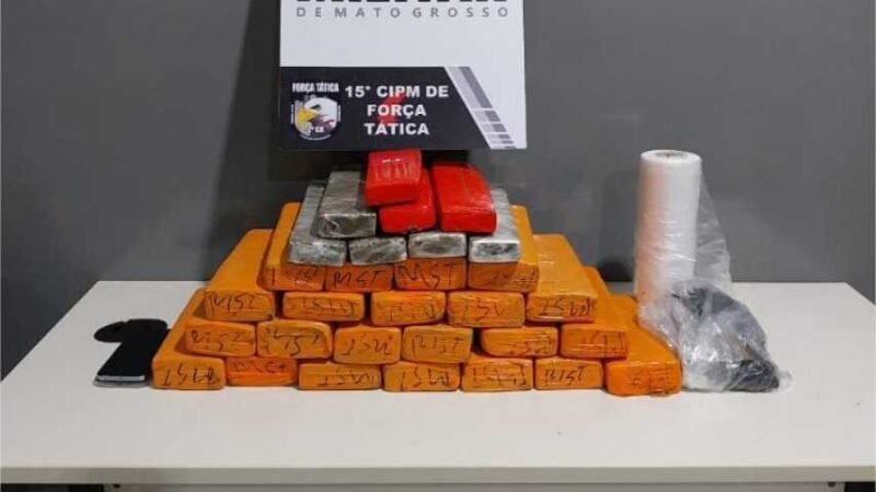 Força Tática detém quadrilha por tráfico em Várzea Grande e apreende 30 tabletes de maconha