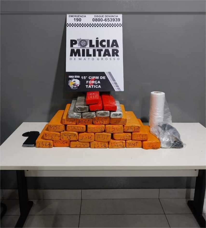 Força Tática detém quadrilha por tráfico em Várzea Grande e apreende 30 tabletes de maconha