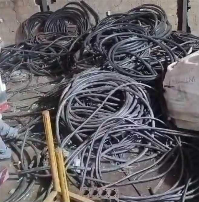 PM detém quadrilha por furto e recupera 30 toneladas de cabos de fios de cobre