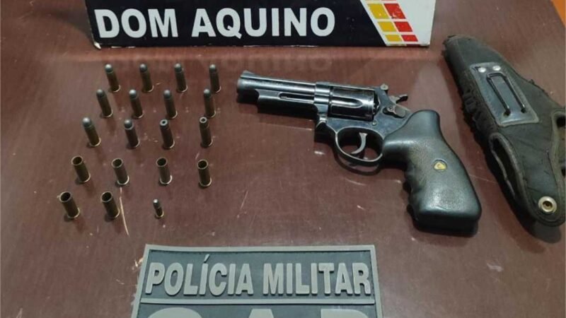 Homem é preso pela PM por porte ilegal de arma na zona rural de Dom Aquino
