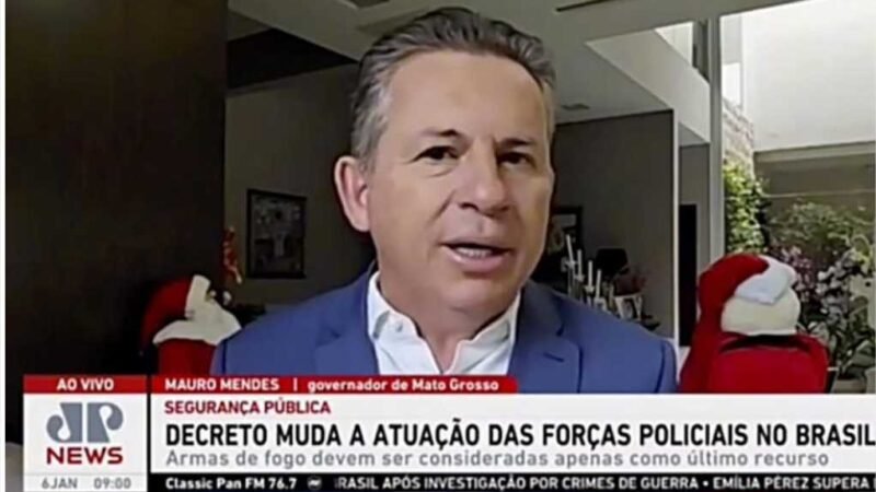 Entrevista à Jovem Pan: Governador afirma que decreto federal é uma inversão de valores: “dá salvo-conduto para os criminosos e contém a atuação da polícia”