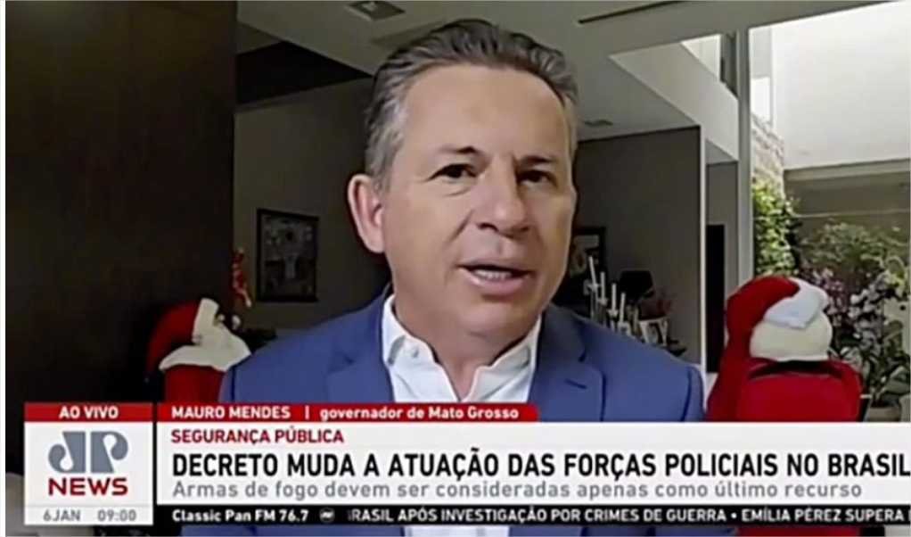 Entrevista à Jovem Pan: Governador afirma que decreto federal é uma inversão de valores: “dá salvo-conduto para os criminosos e contém a atuação da polícia”
