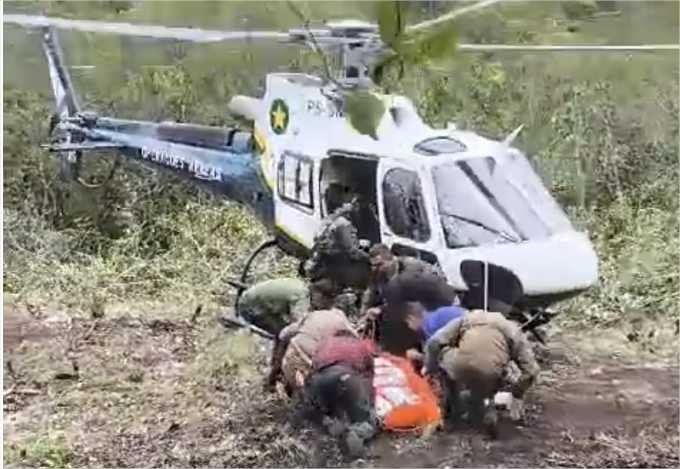 Ciopaer e Corpo de Bombeiros resgatam piloto de aeronave que caiu em região de mata em MT