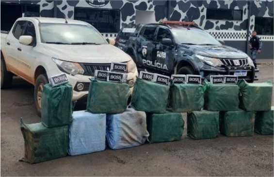 Força Tática apreende cerca de 600 quilos de cocaína avaliados em R$ 14,2 milhões