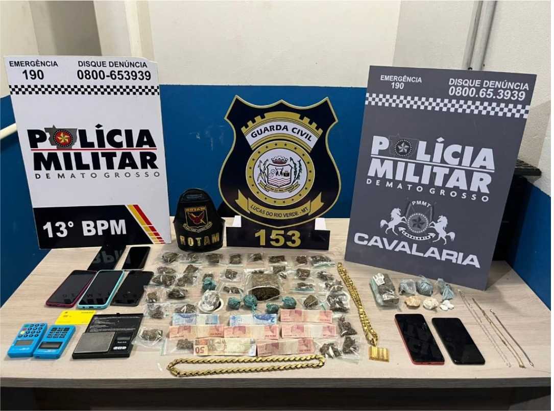 Dois adolescentes são apreendidos e homem é preso com 37 porções de drogas