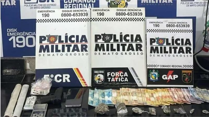 Força Tática fecha ponto de venda de drogas e prende faccionados em flagrante