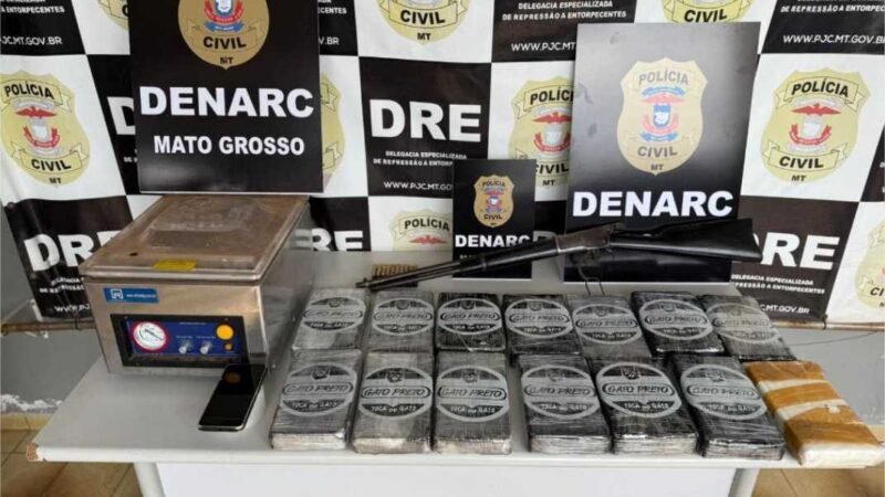 Polícia Civil apreende 14 tabletes de cloridrato de cocaína enterrados em chácara e causa prejuízo de R$ 435 mil às facções
