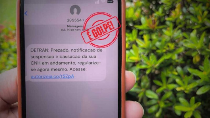 Detran-MT alerta para mais um golpe e reforça que não envia mensagens sobre cancelamento de CNH por celular