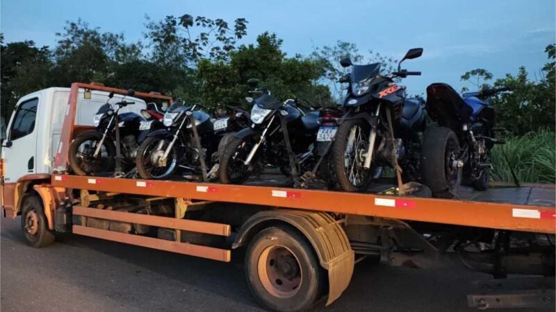 PM remove nove motocicletas e desarticula grupo que fazia manobras perigosas em Cuiabá