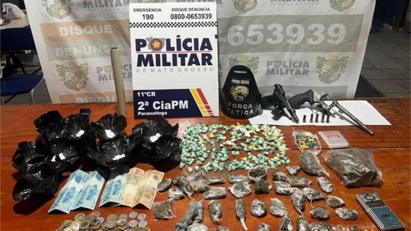 PM detém membros de facção por tráfico e apreende mais 340 porções de drogas