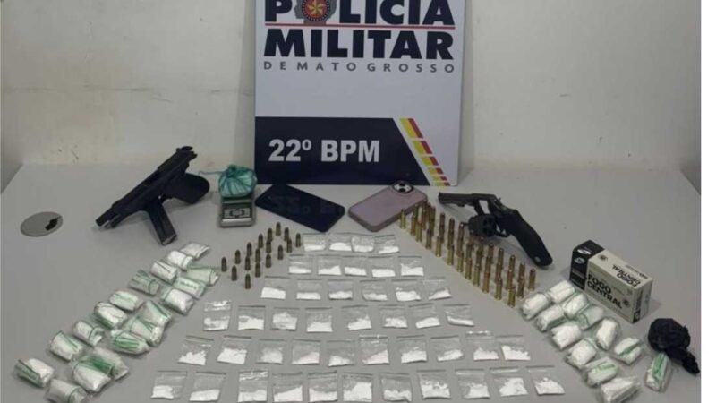 PM prende família por tráfico e apreende mais de 350 porções de drogas