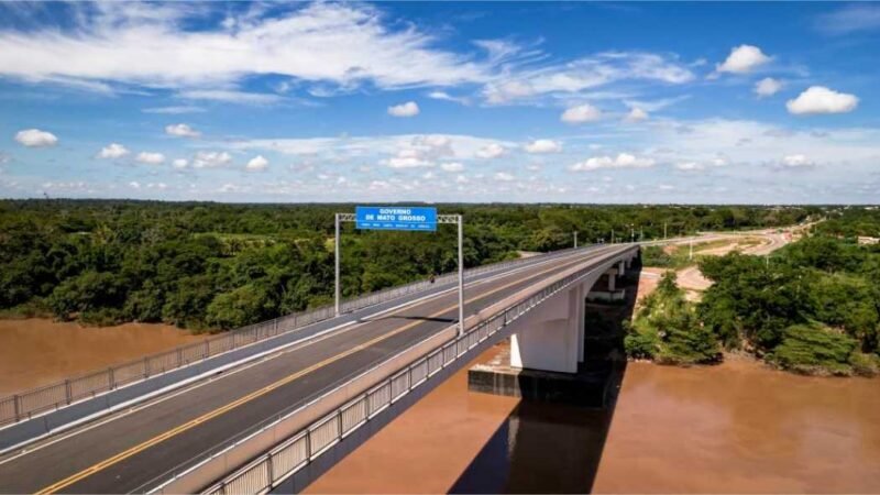 Governo inicia instalação de iluminação pública de nova ponte sobre o Rio Cuiabá