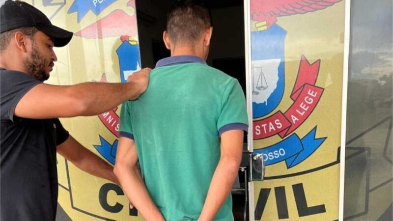 Homem que furtava peças de carnes em supermercado é preso pela Polícia Civil em Confresa