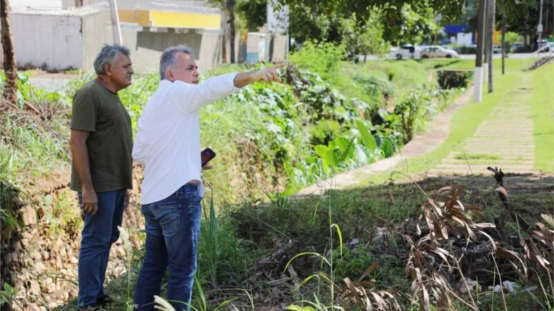 Secretário identifica problemas estruturais em nascente do Córrego da Prainha