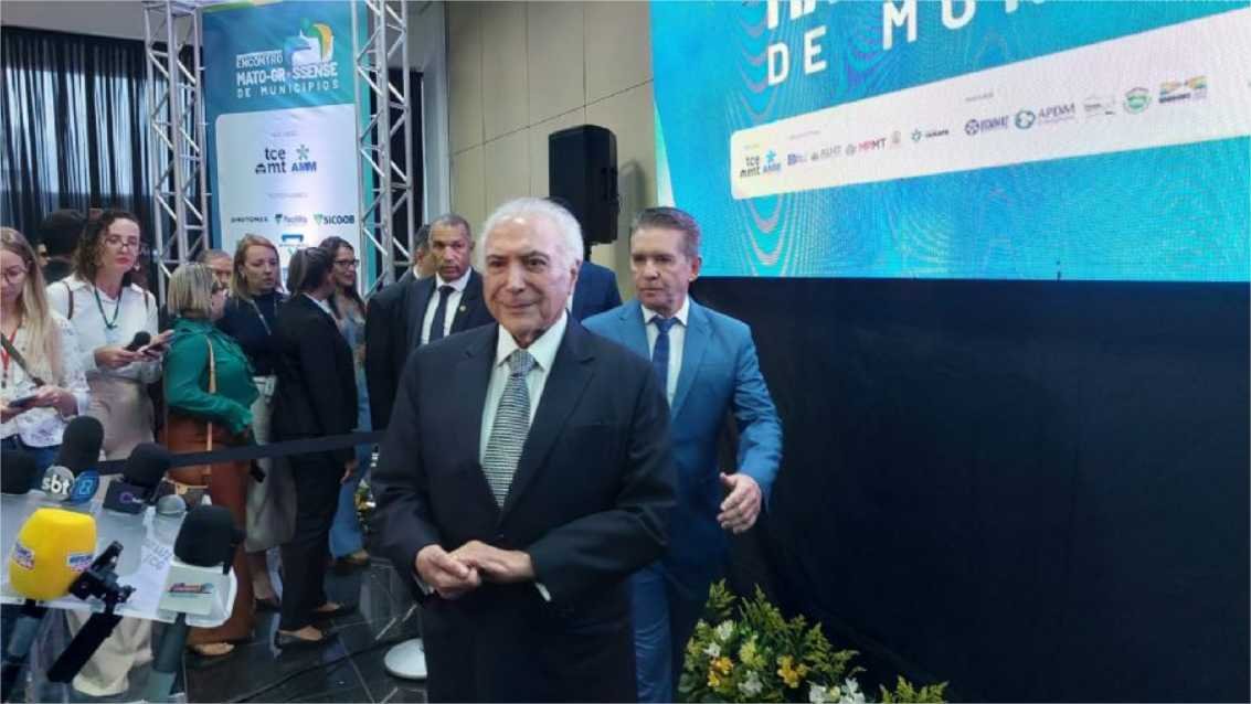 Em MT, Temer avaliza nome de Janaina para o Senado em 2026: ‘boa oportunidade’