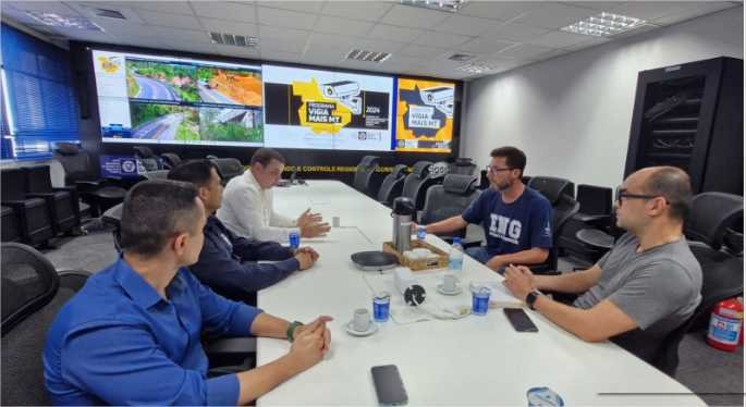 IFMT de Várzea Grande visita Sesp e adere ao programa Vigia Mais MT