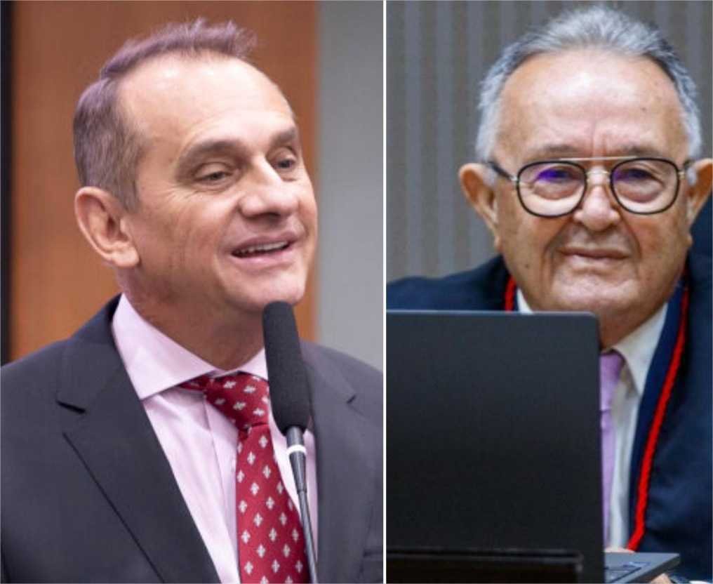 Wilson Santos concede comenda Dante de Oliveira para desembargador do MPMT
