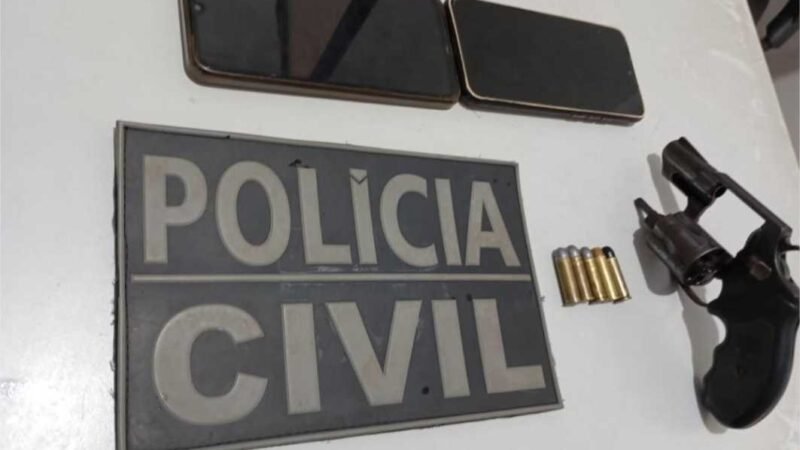 Homem é preso pela Polícia Civil com arma de fogo utilizada em homicídio em Terra Nova do Norte